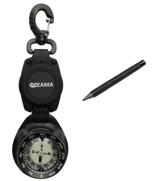 Oceama Kompass mit Retraktor und Graphitstift